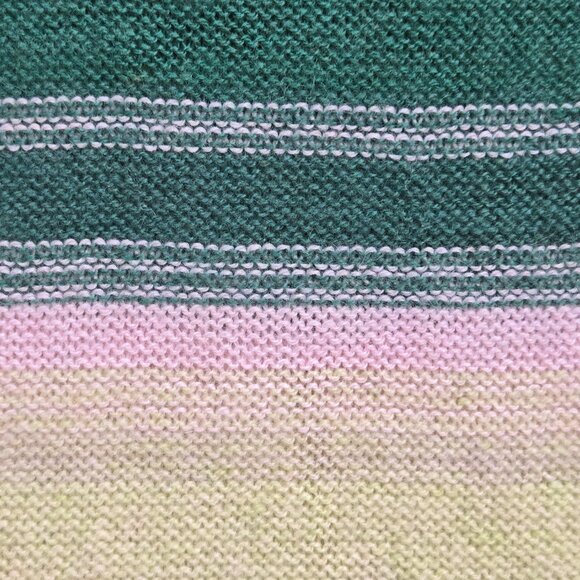 NWT Striped Cashmere Knit Scarf - Picture 5 of 13